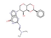 (E)-N'-(9-((2R,4AR,7R,8S,8AS)-8-HYDROXY-2-PHENYLHEXAHYDROPYRANO[3,2-D][1,3]DIOXIN-7-YL)-6-OXO-6,9-DIHYDRO-1H-PURIN-2-YL)-N,N-DIMETHYLFORMIMIDAMIDE