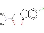 2-(5-CHLORO-1-OXO-2,3-DIHYDRO-1H-INDEN-2-YL)-N,N-DIMETHYLACETAMIDE