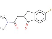 2-(5-FLUORO-1-OXO-2,3-DIHYDRO-1H-INDEN-2-YL)-N,N-DIMETHYLACETAMIDE