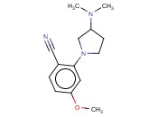 2-[3-(DIMETHYLAMINO)PYRROLIDIN-1-YL]-<span class='lighter'>4-METHOXYBENZONITRILE</span>
