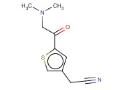2-(5-[2-(DIMETHYLAMINO)<span class='lighter'>ACETYL</span>]THIOPHEN-3-YL)<span class='lighter'>ACETONITRILE</span>