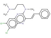 N-[6,7-<span class='lighter'>二</span>氯-3-(2-<span class='lighter'>苯乙烯基</span>)-2-喹喔啉<span class='lighter'>基</span>]-N,N',N'-三甲基-1,3-丙<span class='lighter'>二</span>胺