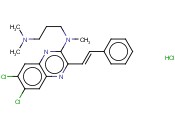(E)-N1-(6,7-DICHLORO-3-STYRYLQUINOXALIN-2-YL)-N1,N3,N3-TRIMETHYLPROPANE-1,3-DIAMINE HYDROCHLORIDE