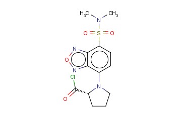 (R)-(+)-4-(N,N-二甲基<span class='lighter'>氨基</span>磺<span class='lighter'>酰</span>)-7-(2-氯<span class='lighter'>甲</span><span class='lighter'>酰</span>吡咯烷-1-<span class='lighter'>基</span>)<span class='lighter'>苯</span>并呋咱