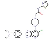 2-[4-[6-氯-2-(4-二<span class='lighter'>甲基</span><span class='lighter'>氨基</span>苯基)-3H-咪唑并[4,5-B]<span class='lighter'>吡啶</span>-7-基]哌嗪-1-基]-N-(噻唑-2-基)乙酰胺