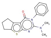 2-(DIMETHYLAMINO)-3-PHENYL-6,7-DIHYDRO-3H-CYCLOPENTA[4,5]THIENO[2,3-D]PYRIMIDIN-4(5H)-ONE