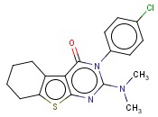 3-(4-CHLOROPHENYL)-2-(DIMETHYLAMINO)-5,6,7,8-TETRAHYDROBENZO[4,5]THIENO[2,3-D]PYRIMIDIN-4(3H)-ONE