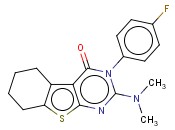 2-(DIMETHYLAMINO)-3-(4-FLUOROPHENYL)-5,6,7,8-TETRAHYDROBENZO[4,5]THIENO[2,3-D]PYRIMIDIN-4(3H)-ONE