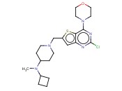 1-((2-CHLORO-4-MORPHOLINOTHIENO[3,2-D]PYRIMIDIN-6-YL)METHYL)-N-CYCLOBUTYL-N-METHYLPIPERIDIN-4-AMINE
