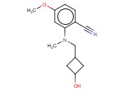 2-([(3-HYDROXYCYCLOBUTYL)METHYL](METHYL)AMINO)-<span class='lighter'>4-METHOXYBENZONITRILE</span>