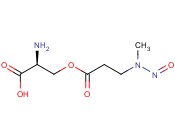O-{3-[甲基(亚硝基)氨基]丙酰}-<span class='lighter'>L-</span><span class='lighter'>丝氨酸</span>