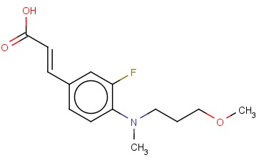 3-(3-FLUORO-4-[(3-METHOXYPROPYL)(METHYL)AMINO]PHENYL)PROP-2-ENOIC ACID