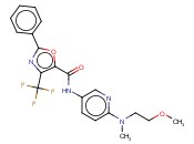 N-[6-[(2-甲氧基乙基)甲氨基]-3-<span class='lighter'>吡啶基</span>]-2-苯基-4-(<span class='lighter'>三</span>氟<span class='lighter'>甲基</span>)-5-噁唑羧胺