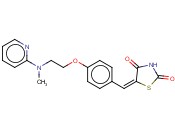 5-[[4-[2-(N-<span class='lighter'>甲基</span>-N-2-<span class='lighter'>吡啶</span>基)<span class='lighter'>氨基</span>]乙氧基]苯基]亚<span class='lighter'>甲基</span>]-2,4-噻唑烷二酮