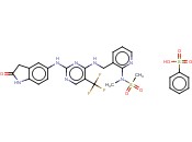 METHANESULFONAMIDE, N-[3-[[[2-[(2,3-DIHYDRO-2-OXO-1H-INDOL-5-YL)AMINO]-5-(TRIFLUOROMETHYL)-4-PYRIMIDINYL]AMINO]METHYL]-2-PYRIDINYL]-N-METHYL-, BENZENESULFONATE
