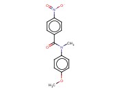 N-甲基-N-(4-<span class='lighter'>甲</span><span class='lighter'>氧基</span>)-4-<span class='lighter'>硝基苯</span>甲酰胺