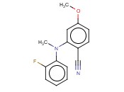 2-[(2-FLUOROPHENYL)(METHYL)AMINO]-<span class='lighter'>4-METHOXYBENZONITRILE</span>