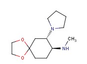 1,4-DIOXASPIRO[4.5]DECAN-8-AMINE, N-METHYL-7-(1-PYRROLIDINYL)-, (7S,8S)-REL-