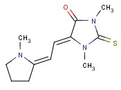 1,3-二<span class='lighter'>甲基</span>-5-[(1-<span class='lighter'>甲基</span>-2-<span class='lighter'>吡咯烷</span>亚基)亚乙基]-2-硫代-4-咪唑啉酮