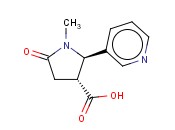 反式-1-<span class='lighter'>甲基</span>-4-羧酸-5-(3-吡啶)-2-<span class='lighter'>吡咯烷</span>酮