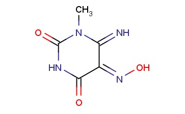 6-IMINO-5-ISONITROSO-1-<span class='lighter'>METHYLURACIL</span>