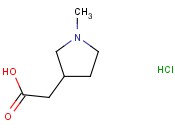 1-<span class='lighter'>甲基</span><span class='lighter'>吡咯烷</span>-3-乙酸盐酸盐