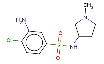 3-AMINO-4-CHLORO-N-(1-METHYLPYRROLIDIN-3-YL)BENZENE-1-SULFONAMIDE