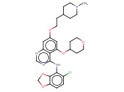 7-(2-(1-METHYLPIPERIDIN-4-YL)ETHOXY)-N-(5-CHLOROBENZO[D][1,3]DIOXOL-4-YL)-5-(TETRAHYDRO-2H-PYRAN-4-YLOXY)QUINAZOLIN-4-AMINE