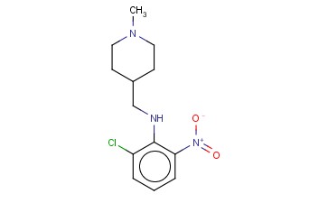 2-CHLORO-N-[(1-METHYLPIPERIDIN-4-YL)METHYL]-6-NITROANILINE