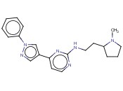 N-(2-(1-METHYLPYRROLIDIN-2-YL)ETHYL)-4-(1-PHENYL-1H-PYRAZOL-4-YL)PYRIMIDIN-2-AMINE