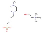 2-HYDROXY-N,N,N-TRIMETHYLETHANEAMINIUM 4-(4-METHYLPIPERAZIN-1-YL)BUTANE-1-SULFONATE