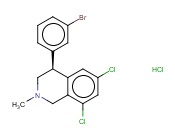 ISOQUINOLINE, 4-(3-BROMOPHENYL)-6,8-DICHLORO-1,2,3,4-TETRAHYDRO-2-METHYL-, HYDROCHLORIDE (1:1)