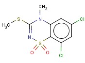 6,8-DICHLORO-4-METHYL-3-METHYLTHIO-4H-1,2,4-BENZOTHIADIAZIN-1,1-DIOXIDE