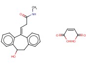 (+/-)-E-3-(10-HYDROXY-10,11-DIHYDRO-5H-DIBENZO[A,D]CYCLOHEPTEN-5-YLIDENE)-N-METHYL-1-PROPANAMINE MALEATE SALT