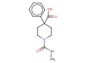 1-(METHYLCARBAMOYL)-4-<span class='lighter'>PHENYLPIPERIDINE</span>-4-CARBOXYLIC ACID