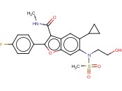 3-BENZOFURANCARBOXAMIDE, 5-CYCLOPROPYL-2-(4-FLUOROPHENYL)-6-[(2-HYDROXYETHYL)(METHYLSULFONYL)AMINO]-N-METHYL-