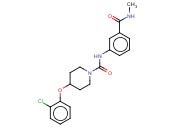 4-(2-氯苯氧基)-N-[3-[(甲基<span class='lighter'>氨基</span>)羰基]苯基]-1-<span class='lighter'>哌啶</span>甲酰胺