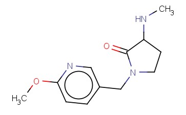 1-[(6-METHOXYPYRIDIN-3-YL)METHYL]-3-(METHYLAMINO)PYRROLIDIN-2-ONE