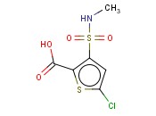 2-THIOPHENECARBOXYLIC ACID, 5-CHLORO-3-[(METHYLAMINO)SULFONYL]-