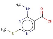 5-Pyrimidinecarboxylic acid, 4-(<span class='lighter'>methylamino</span>)-2-(<span class='lighter'>methylthio</span>)-