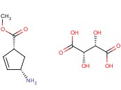 (1R,4S)-METHYL 4-AMINOCYCLOPENT-2-ENECARBOXYLATE D-TARTRATE SALT