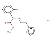 D-(+)-alpha-(2-噻吩乙胺基)-alpha-(2-氯苯基)<span class='lighter'>醋酸</span>甲<span class='lighter'>酯</span><span class='lighter'>盐酸盐</span>