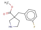 METHYL 3-(3-FLUOROBENZYL)PYRROLIDINE-3-CARBOXYLATE