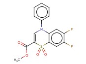 METHYL 6,7-DIFLUORO-4-PHENYL-4H-1,4-BENZOTHIAZINE-2-CARBOXYLATE 1,1-DIOXIDE