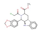(6R,12AR)-METHYL-1,2,3,4-TETRAHYDRO-2-CHLOROACETYL1-1(3,4-METHYLENEDIOXYPHENYL)9H-PYRIDO-[3,4-B]-INDOLE-3-CARBXYLATE