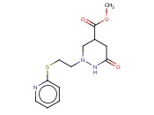 METHYL 6-OXO-2-(2-(2-PYRIDINYLSULFANYL)ETHYL)HEXAHYDRO-4-PYRIDAZINECARBOXYLATE