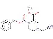 1-BENZYLOXYCARBONYL-2-METHOXYCARBONYL-4-(CYANOMETHYL)PIPERAZINE