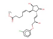(+)-9ALPHA,11ALPHA,15R-TRIHYDROXY-16-(3-CHLOROPHENOXY)-17,18,19,20-TETRANOR-PROSTA-5Z,13E-DIEN-1-OIC ACID, METHYL ESTER