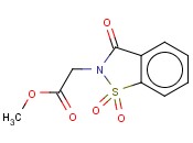 2,3-二氢-3-氧代-1,2-<span class='lighter'>苯</span><span class='lighter'>并</span>异<span class='lighter'>噻唑</span>-2-<span class='lighter'>乙酸</span>甲酯1,1-二氧化物