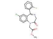 4,5-DIHYDRO-1-(2'-FLUOROPHENYL)-5-METHOXY-CARBONYL-METHYLENE-8-CHLORO-2,5-BENZODIAZEPIN-4-ONE